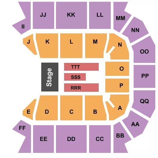  ENDSTAGE 2 Seating Map Seating Chart