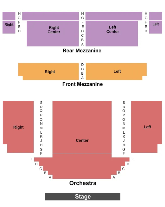  ENDSTAGE Seating Map Seating Chart