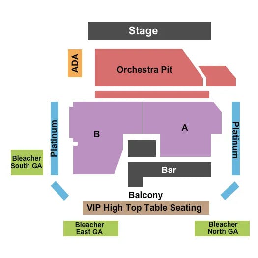 KEMBA LIVE END STAGE 3 Seating Map Seating Chart