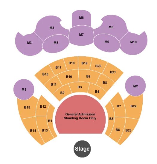  ENDSTAGE GA Seating Map Seating Chart