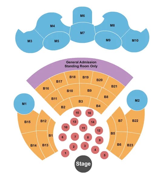  ENDSTAGE W TABLES Seating Map Seating Chart