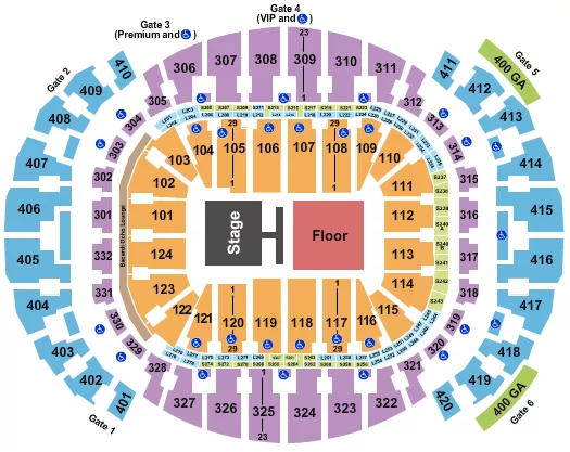  PREMIO LO NUESTRO Seating Map Seating Chart