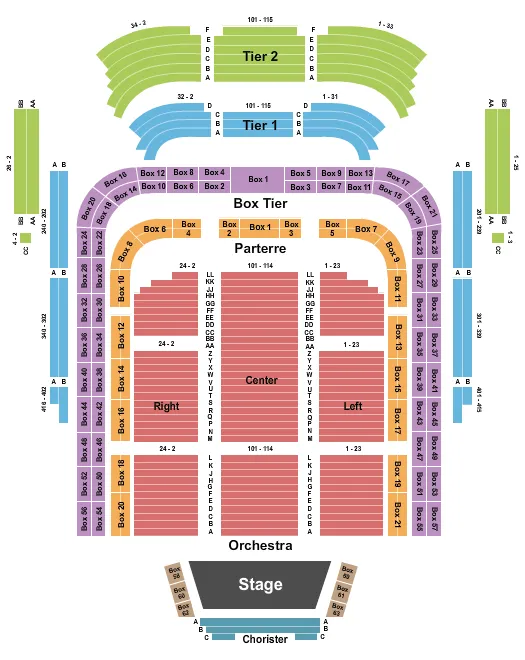  ENDSTAGE 2 Seating Map Seating Chart