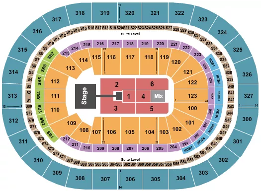  MERCYME 2 Seating Map Seating Chart