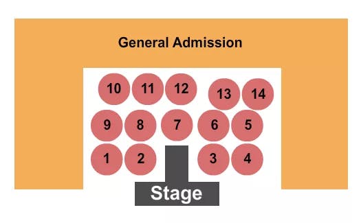  DRAGGING WITH THE LA CROSSE STARS Seating Map Seating Chart