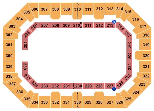  MONSTER JAM Seating Map Seating Chart