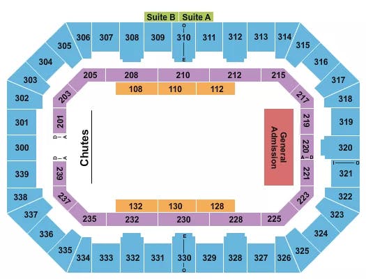  RODEO 2 Seating Map Seating Chart