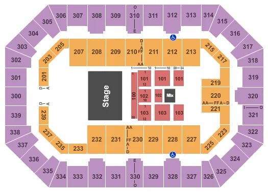  ZZ TOP Seating Map Seating Chart