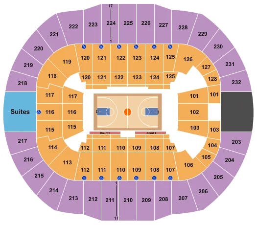  BASKETBALL 2 Seating Map Seating Chart