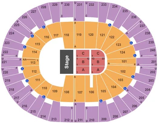  CHARLIE WILSON Seating Map Seating Chart