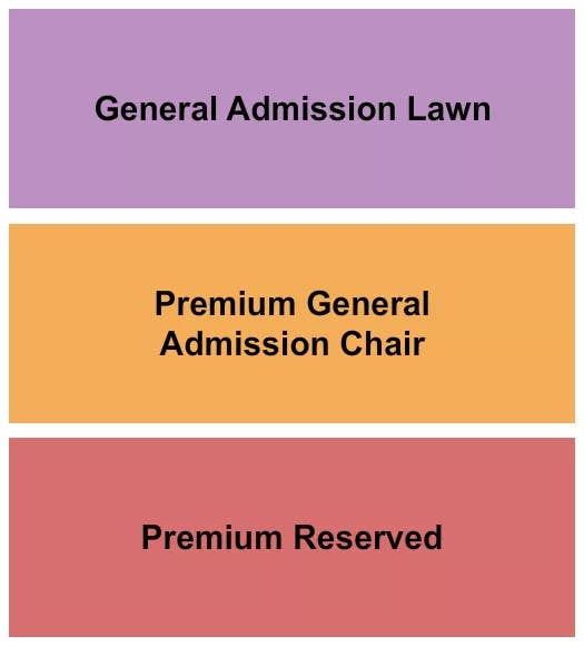  GA LAWN PREMIUM GA CHAIR PREMIUM RESERVED Seating Map Seating Chart