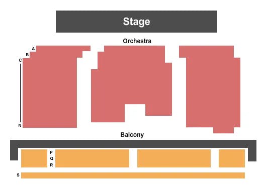 LINCOLN THEATRE MARION ENDSTAGE Seating Map Seating Chart