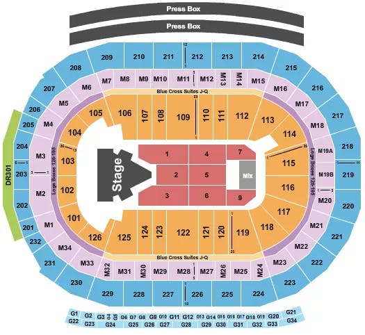  DOJA CAT Seating Map Seating Chart