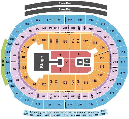  ENRIQUE IGLESIAS Seating Map Seating Chart