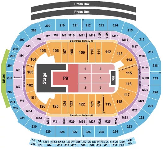  OLIVIA RODRIGO Seating Map Seating Chart