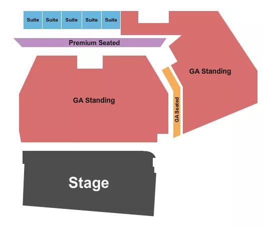  END STAGE GA FLOOR 2 Seating Map Seating Chart