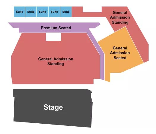  END STAGE GA FLOOR Seating Map Seating Chart