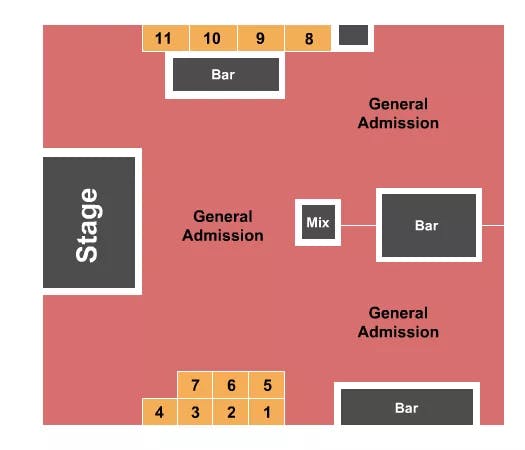 LORIS ROAD HOUSE GA TABLES Seating Map Seating Chart