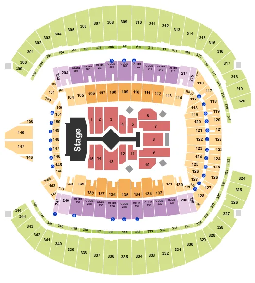  TAYLOR SWIFT 2023 Seating Map Seating Chart