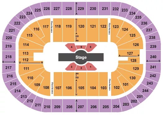  CIRQUE CORTEO Seating Map Seating Chart