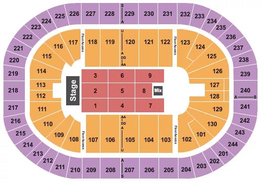  JEFF DUNHAM Seating Map Seating Chart