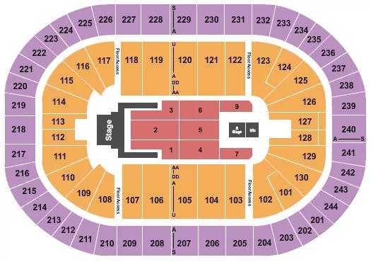  JELLY ROLL Seating Map Seating Chart