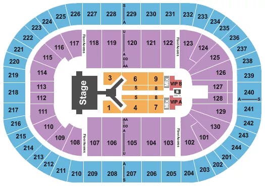  JONAS BROTHERS Seating Map Seating Chart