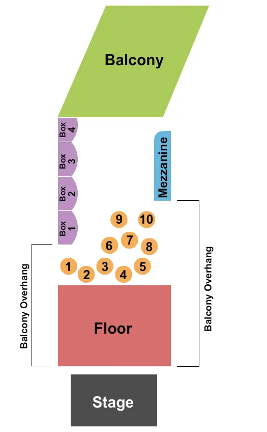  ENDSTAGE TABLES Seating Map Seating Chart