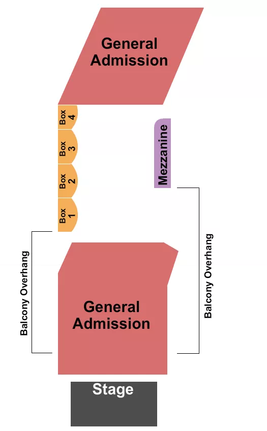  END STAGE Seating Map Seating Chart