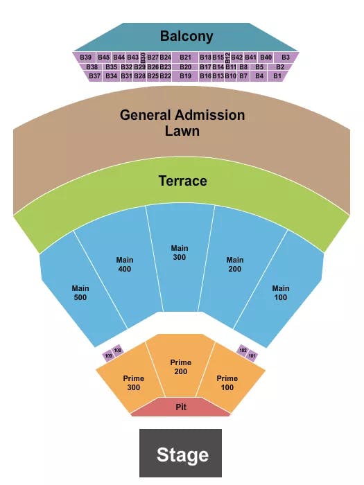  ENDSTAGE BOXES Seating Map Seating Chart