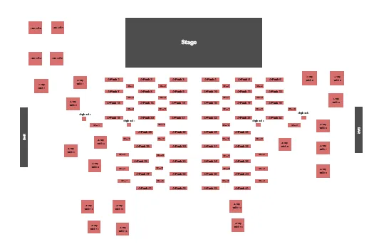  AARON LEWIS Seating Map Seating Chart