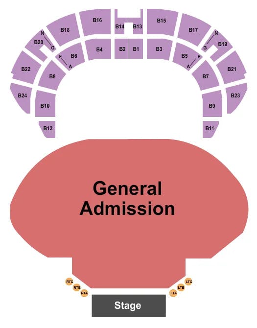  ENDSTAGE GA FLR Seating Map Seating Chart