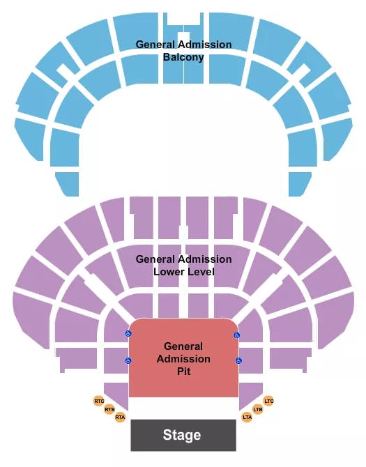  GA FLOOR GA PIT 2 Seating Map Seating Chart