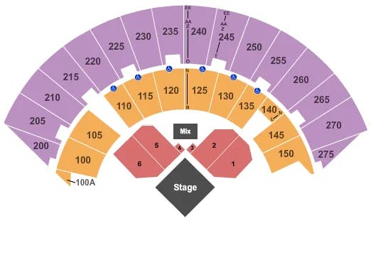  FOR KING COUNTRY Seating Map Seating Chart