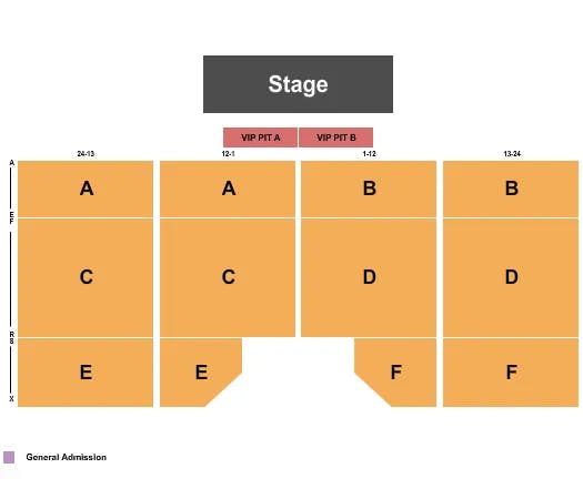  END STAGE Seating Map Seating Chart