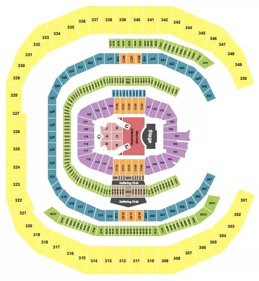 MERCEDES BENZ STADIUM ZACH BRYAN Seating Map Seating Chart