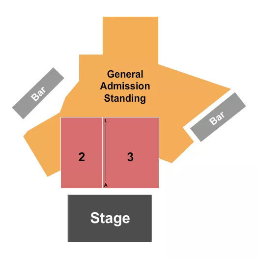  ENDSTAGE GA Seating Map Seating Chart