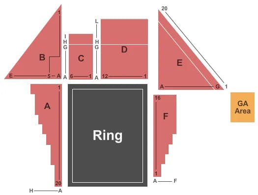  WWE NXT Seating Map Seating Chart