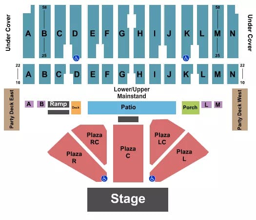  END STAGE Seating Map Seating Chart