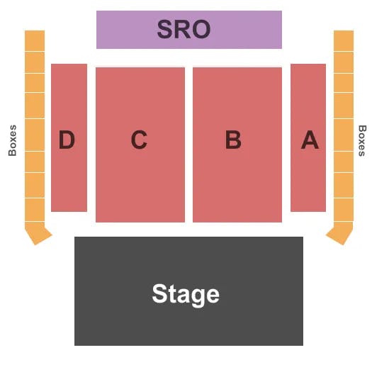  END STAGE Seating Map Seating Chart