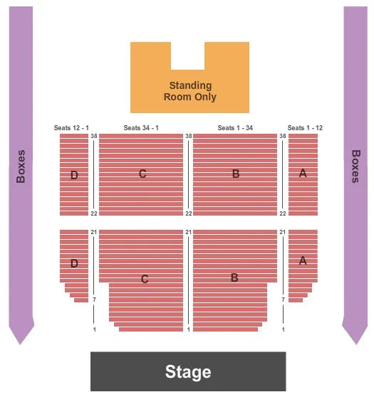  ENDSTAGE 2 Seating Map Seating Chart