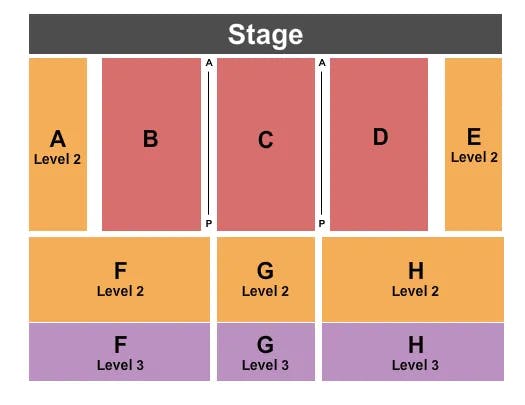  ENDSTAGE RSV GA Seating Map Seating Chart