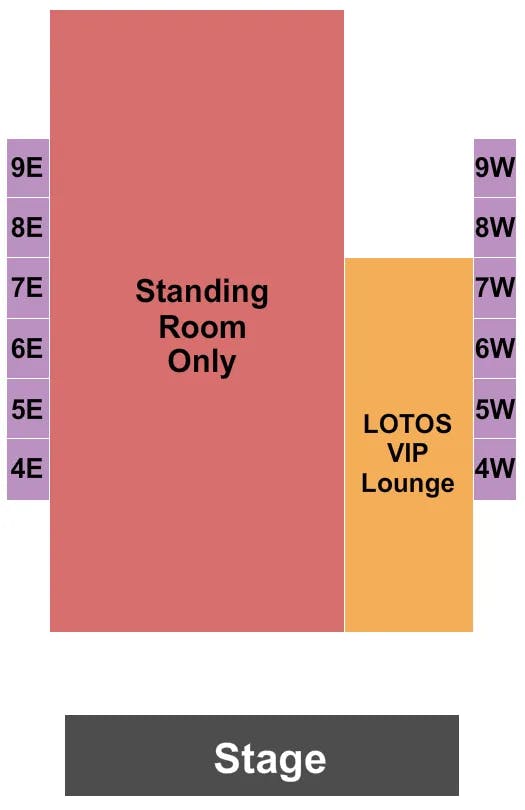  LOTOS Seating Map Seating Chart