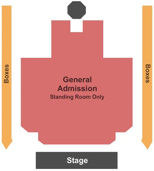  GENERAL ADMISSION Seating Map Seating Chart