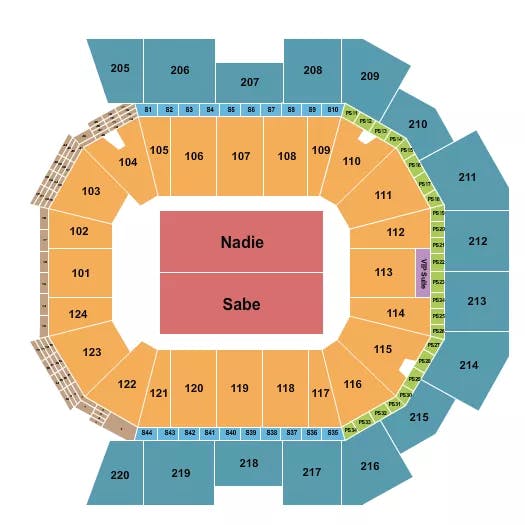  BAD BUNNY Seating Map Seating Chart