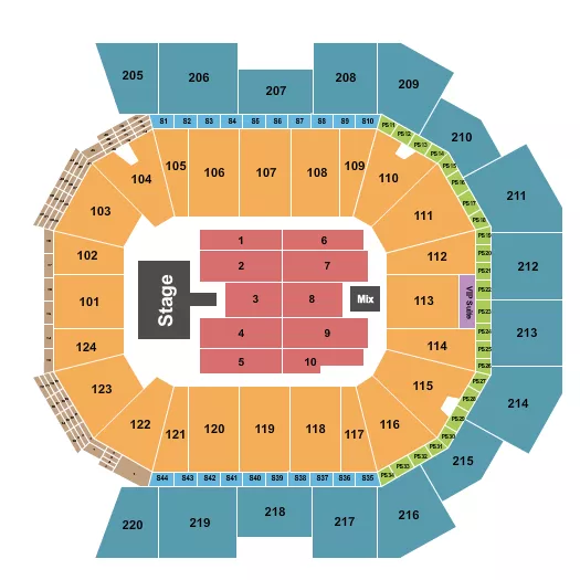  CHRISTIAN NODAL Seating Map Seating Chart