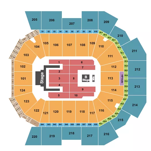  JELLY ROLL Seating Map Seating Chart