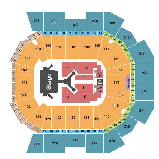  JONAS BROTHERS Seating Map Seating Chart