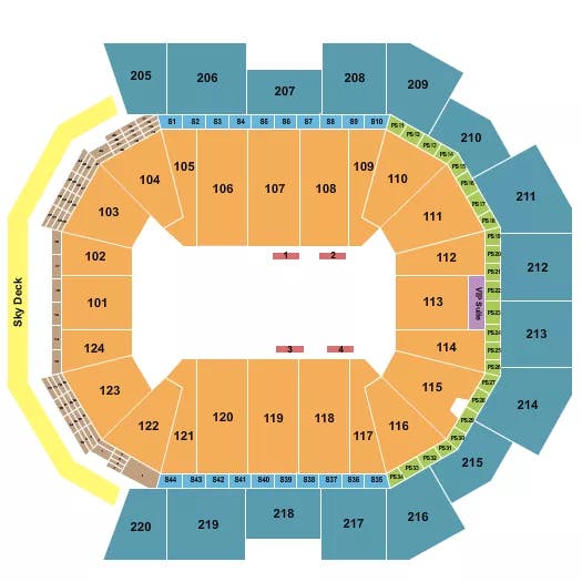  JURASSIC WORLD Seating Map Seating Chart