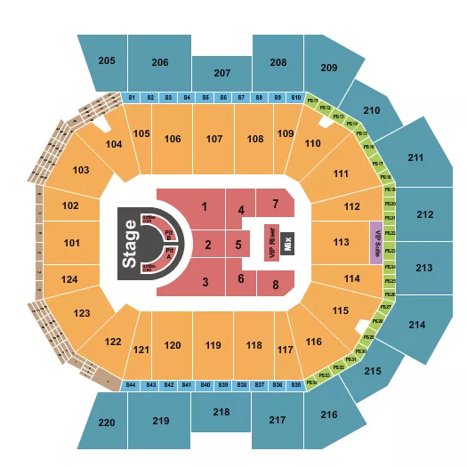  MEGAN THEE STALLION Seating Map Seating Chart